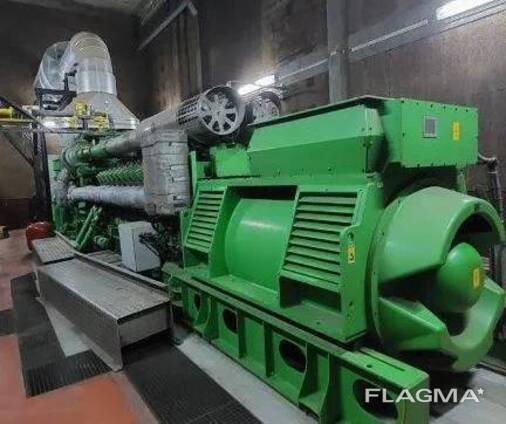 Used Jenbacher JGS 620/612 GPP, 4 MW. , 2014, pyrolysis gas